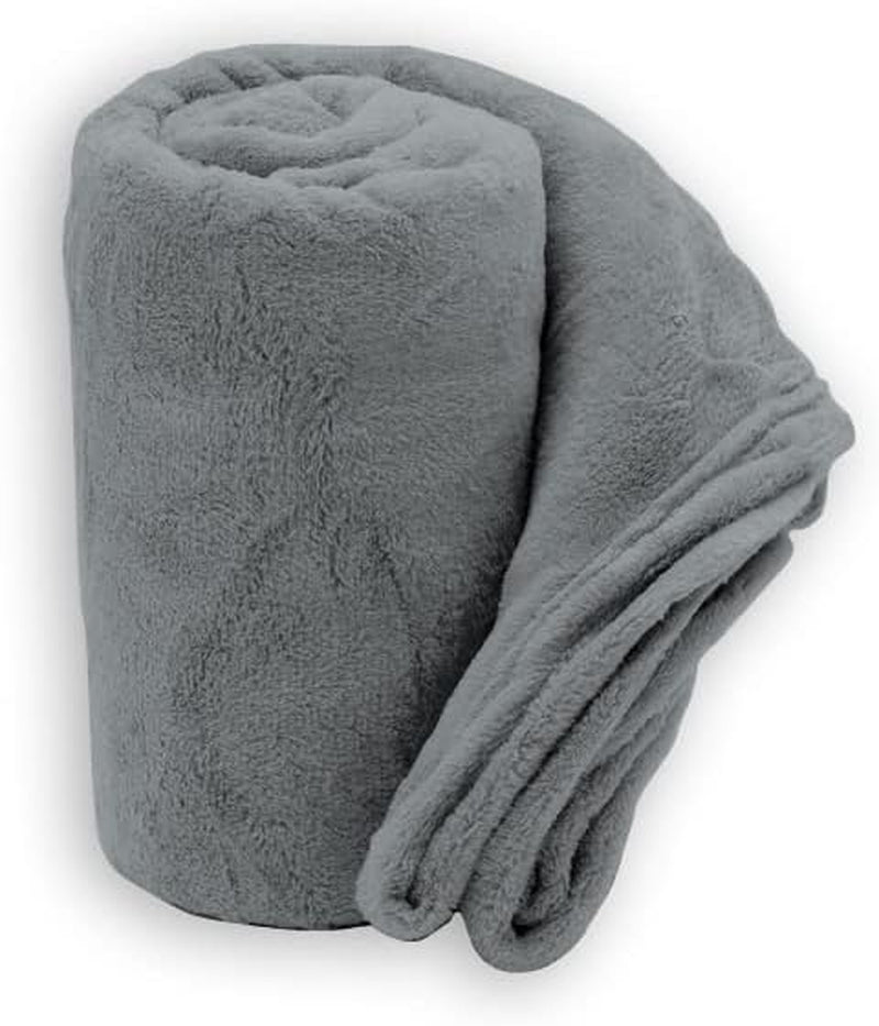 Mjuk filt | Pläd | Soft Touch | 130 X 160 cm | Powder Quilts and Quilts Naty Shop Pearl grey 130X160