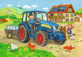 Ravensburger Pussel för barn - 07616 Byggplats och gård - Pussel för barn från 3 år, med 2X12 bitar Puzzle Naty Shop