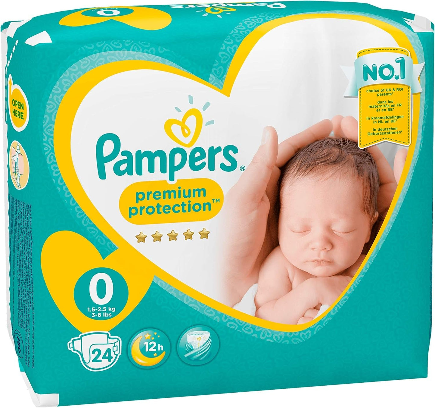 Pampers Premium Protection Pounds, storlek: 0