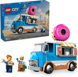 LEGO City Donut Truck - Toy Food Truck med 2 polisminifigurer - Byggleksak för pojkar och flickor 5+ - Födelsedags- och semesterpresentidé 60452 Byggset Besuche den LEGO-Store Standardtitel
