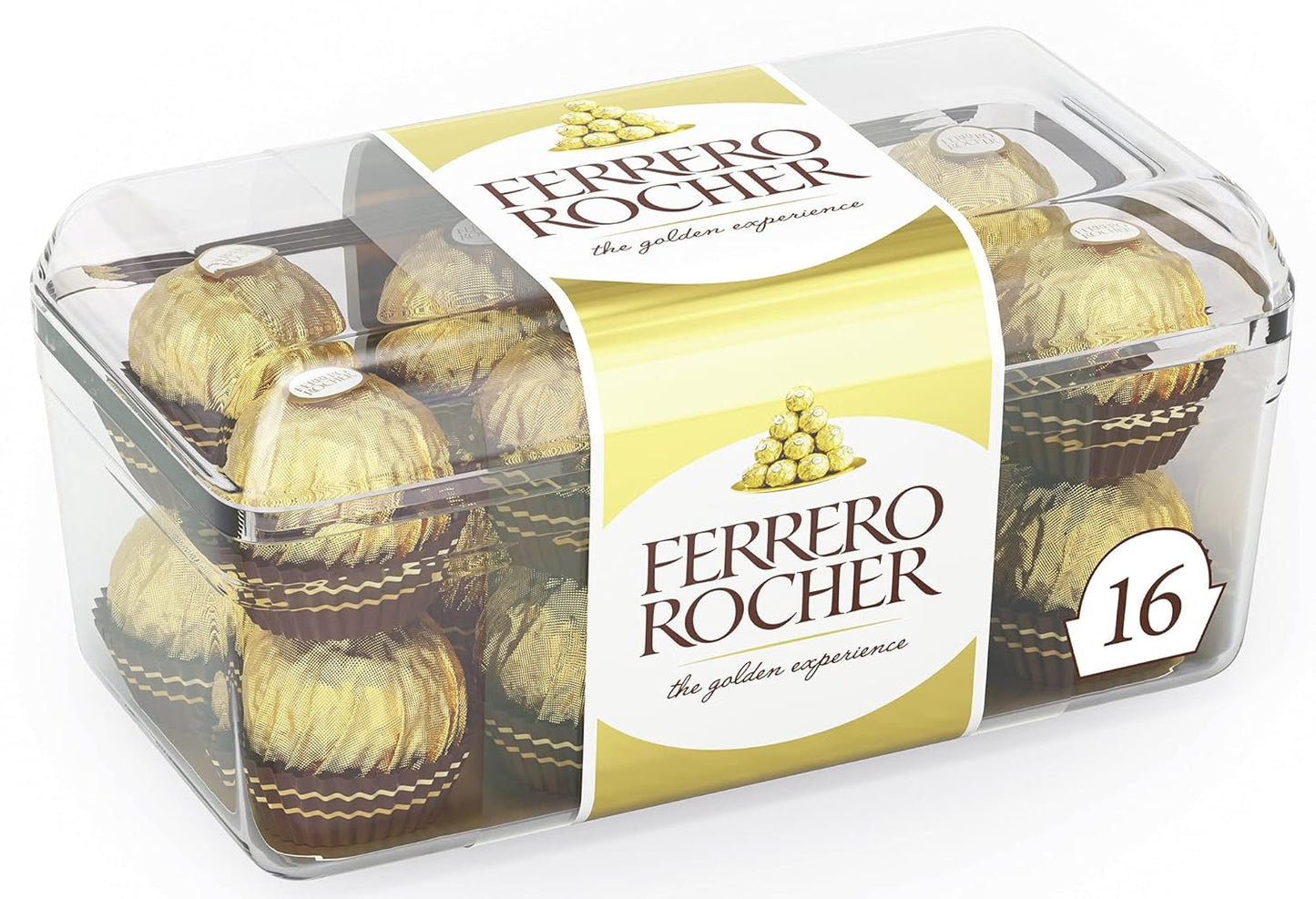 Ferrero Rocher - Crunchy and Creamy Walnut Praline Specialty - 5 förpackningar med 16 individuella praliner vardera
