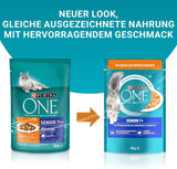 PURINA ONE Senior 7+ blötmat för katter, möra bitar i kycklingsås, förpackning om 26 (26 x 85g)