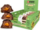 MaxiNutrition Krämig vegansk proteinbar med choklad, jordnötter och kola 12x45g - vegansk proteinbar, 18% protein, 8,3g per bar, låg sockerhalt (0,9g), inget tillsatt socker, inga konstgjorda smakämnen