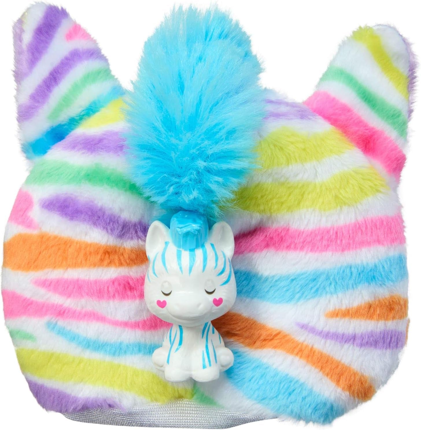 Barbie Cutie Reveal Doll and Accessories, Rainbow Zebra Plush Outfit och 10 färgskiftande överraskningar, Color Dream Range, HRK39