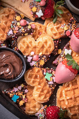 RUF Waffel-Mix, Großpackung, Grundmischung Zur Herstellung Von Waffeln Im Waffeleisen, Für Großküchen, Kantinen, Hotell och restauranger, 1 X 2500G Mix för bakning och matlagning Naty Shop