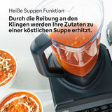 Braun Hochleistungsmixer Powerblend 9 JB9040 – Standmixer Mit Glas-Mixkrug, 18 Mixprogram, 10 Geschwindigkeiten + Pulsefunktion, Heiße Suppen Funktion, Reinigungsprogramm, Stampfer, 1600 W, Schwarz Kitchen Naty Shop