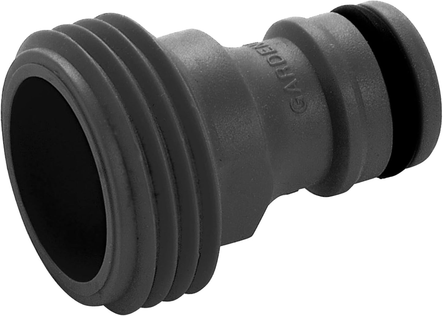 Adapter för Gardena-apparater: Anslutning till det ursprungliga Gardena-systemet för bevattningsapparater med invändig gänga, lämplig för 26,5 mm gänga (G 3/4"), förpackad (2921-20), Svart