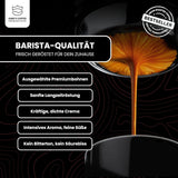 KING'S COFFEE - BLACK EDITION - 1 kg Intense Cream Coffee Beans - Low Acidity Coffee - Small Batch Roast från Italien - Starka Arabica Espressobönor (blandning) för helautomatiska och portafiltermaskiner