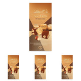 Lindt Choklad | Mix för påse NUXOR | 103g | Gianduja krämiga chokladkuber i tre sortiment med rostade hela hasselnötter | Choklad present