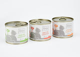 MjAMjAM - Premium Wet Cat Food - Mixed Pack I - Kyckling, nötkött, Hearts 6 Pack (6 x 200 g), spannmålsfri med extra kött