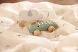 Jollein 112-001-67090 Träleksak på hjul, grön Baby Toys Naty Shop