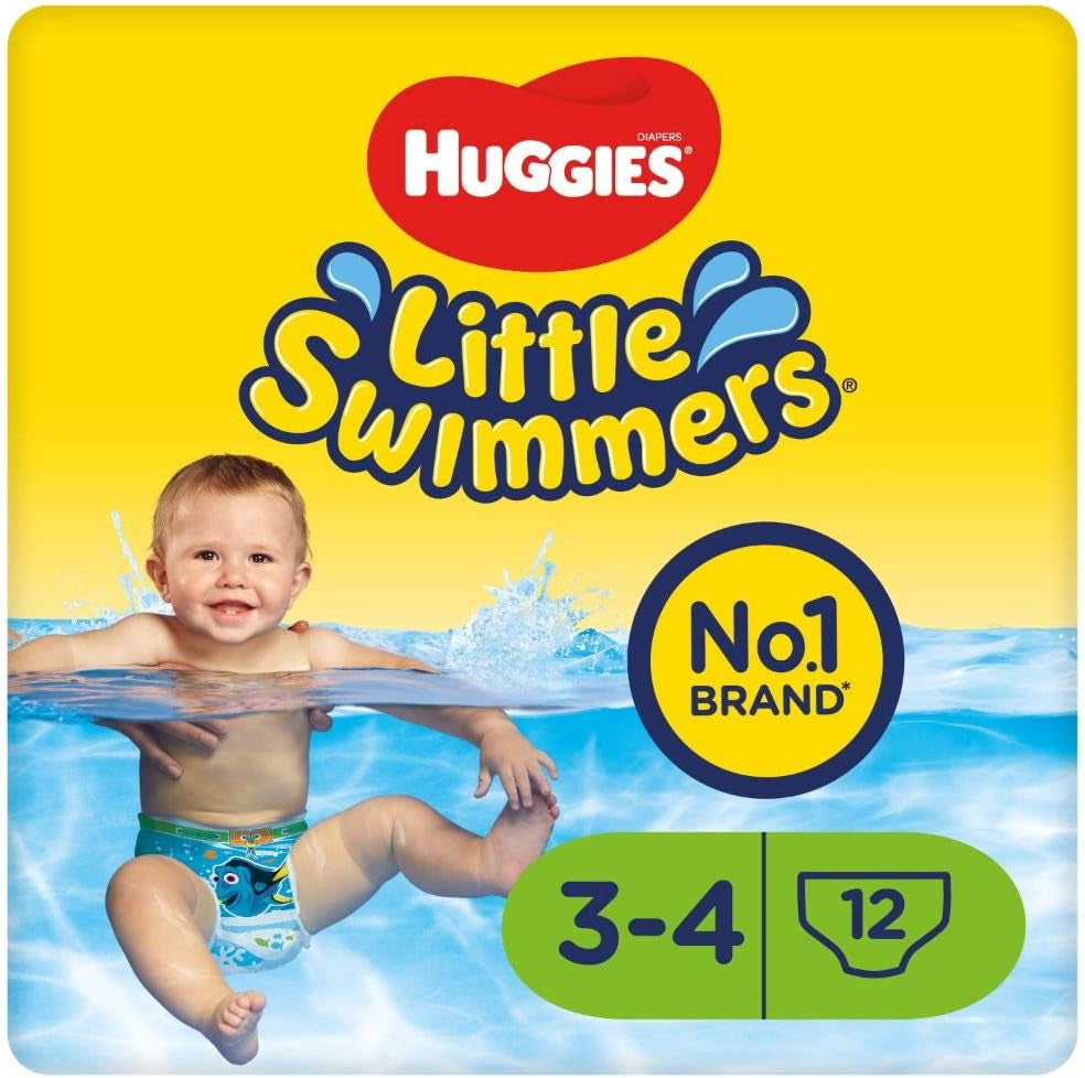 Huggies Little Swimmers simblöjor, storlek 3-4, 12-pack, 7-15 kg
