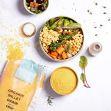 Hirs ekologisk Wholefood Earth 2 kg | Icke-GMO | Vegan | Rik på fibrer | Certifierad ekologisk