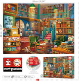 Educa - Pussel med 1000 bitar för vuxna | Bibliotek. Mått: 68 X 48 cm. Inkluderar Fixpuzzle pussellim. I 14 år (19925) Puzzle Naty Shop