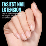 TOMICCA kistspetsar Ultra korta nagelspetsar - nagelspetsar, mjuka gelspetsar, full täckning, förformade matta konstgjorda nagelspetsar, gelnagelspetsar - 360 stycken, 15 storlekar