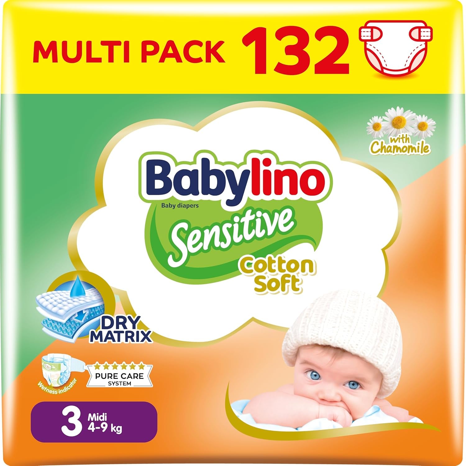 Babyblöjor Sensitive storlek 4, Maxi (8-13 kg), 20 st