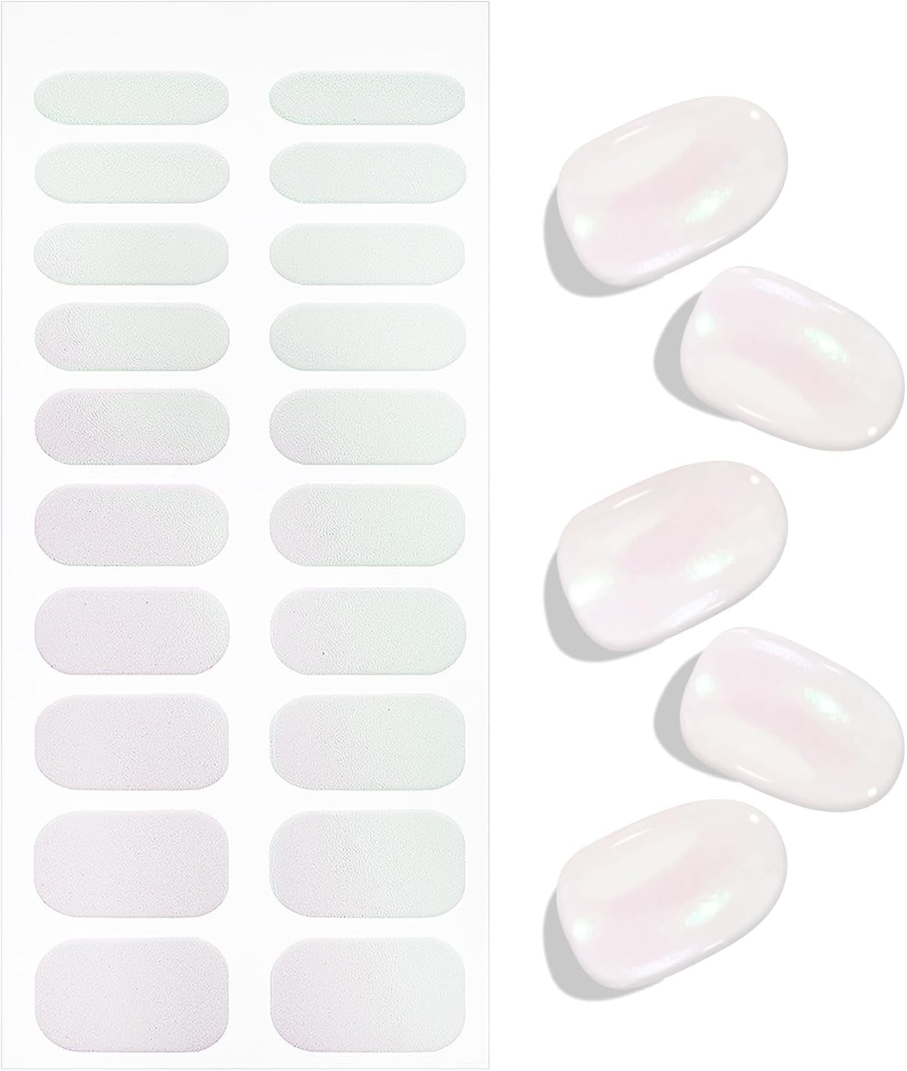 JMEOWIO Nagelfolie Glitter Gel Nagelfolie Självhäftande Nagelklistermärke UV-härdande Nageldekoration Design Tillbehör