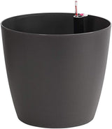 Dehner Mila blomkruka med självvattningssystem, Ø 30 cm, höjd 26 cm, plast, vit