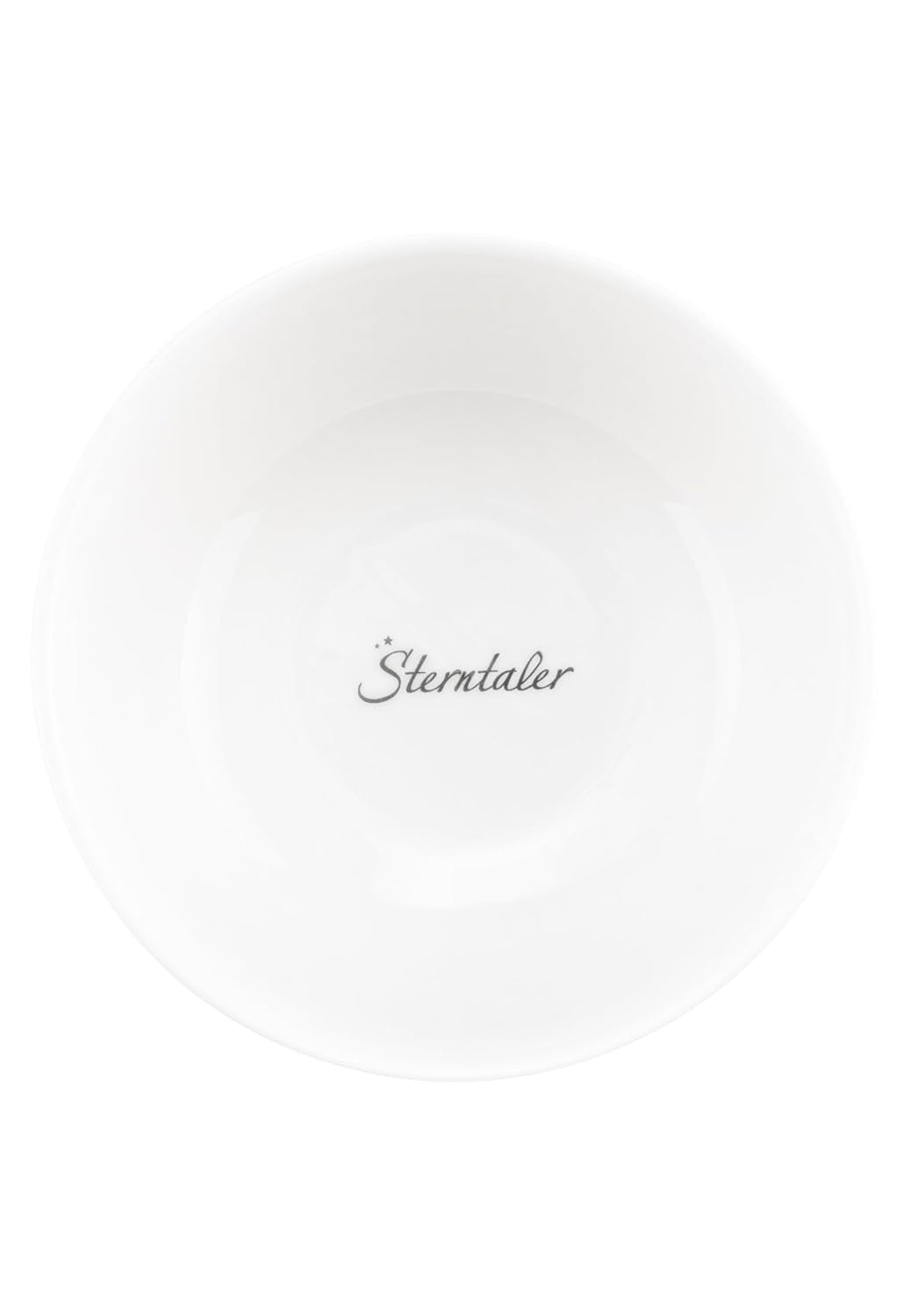 Sterntaler porslin servisset rustik design - halkfri och löstagbar silikonbas servisset - baby & barn servis med tallrik, 400 ml skål och 200 ml mugg, vit