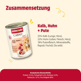 animonda Carny Katzen Nassfutter Kitten Chicken + Pute (12 x 400g), Kitten getreidefreies Katzennassfutter ohne Zucker für wachsende Kätzchen bis 1 Jahr, mit frischen Ingrediens