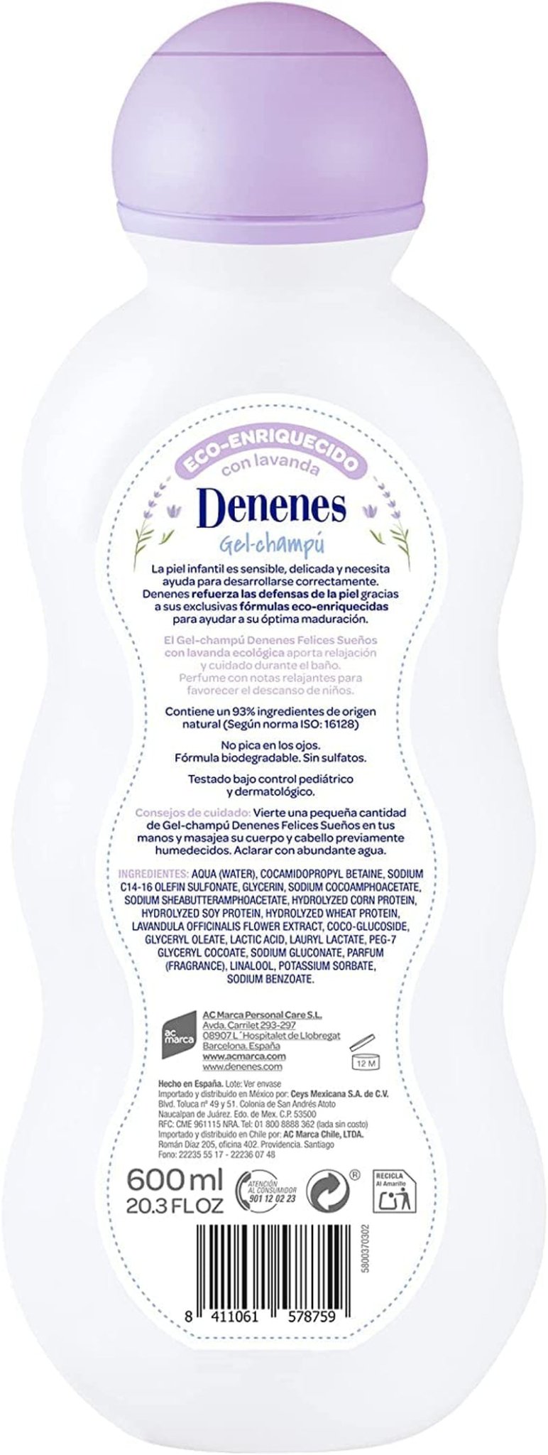Felices Sueños Gel & Schampo 500 Ml Barn - Bad och hudvård Naty Shop