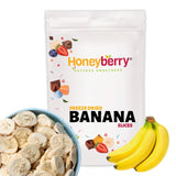 Frystorkade bananskivor 100g - frystorkade bananchips - frystorkade torkade frukter - torkade bananskivor för dekoration, snacks, smoothies och desserter Torkade produkter Naty Shop 100G