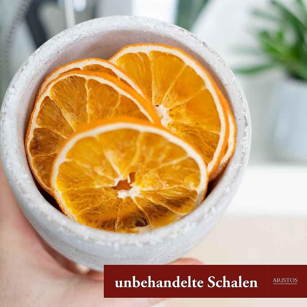 Torkad fruktskivor - apelsinskivor för cocktails och kallt te, te, glögg eller fruktjuice och punch för barn Uttorkade produkter Naty Shop