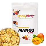 Frystorkade mangoskivor 100g - frystorkade mangochips - frystorkad torkad frukt - frystorkad frukt, torkad mango för dekoration, snacks, smoothies, desserter Torkade produkter Naty Shop 100G