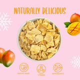 Frystorkade mangoskivor 100g - frystorkade mangochips - frystorkad torkad frukt - frystorkad frukt, torkad mango för dekoration, snacks, smoothies, desserter Torkade produkter Naty Shop