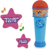Blå och tips Blå mikrofon Blues ledtrådar Tecknad hundleksak för pojkar och flickor från 3 år och uppåt Flerfärgade babyleksaker Naty Shop