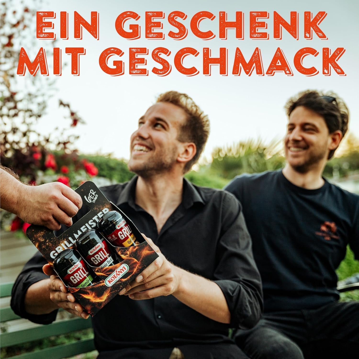 KOTÁNYI Grill Spice Present Set - 6er Carrier - Presenter för män - Grill Zubehör & Spice Set für jedes BBQ - Grill Zubehör inkl. Magic Dust - [Jetzt Geburtstagsgeschenk für Männer bestellen!]