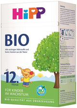 HiPP ekologisk tillväxtmjölk (4 x 600 g) efter 12 månader med kalcium, järn, vitamin C och D för växande småbarn, bästa ekologiska kvalitet