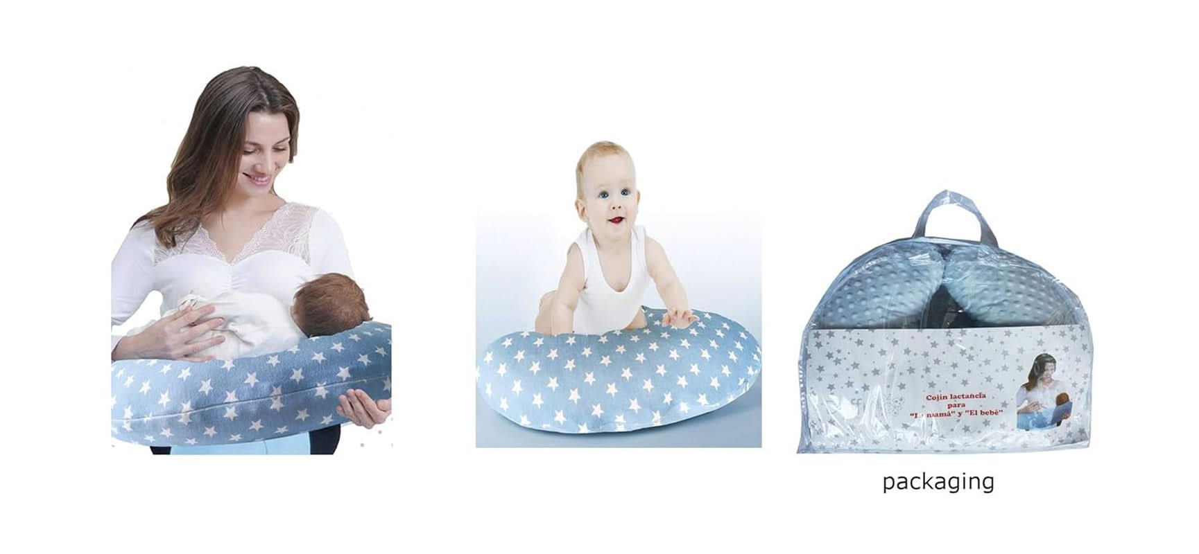 4108-12 Amningskudde och fyllning, 50 x 60 cm Mat och amningstillbehör Bebe Naty Shop