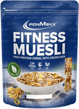 IronMaxx Fitness Müsli - Cookies & Cream, 2 kg påse | Proteinrik vegansk müsli med krispigt innehåll | Låg i socker och hög i fiber