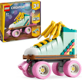 LEGO Creator 3In1 rullskridskoleksak för flickor och pojkar med miniskateboard och bombox, retro sovrumsinredning, födelsedagspresent för 8 år gamla barn 31148 Byggset Besuche den LEGO-Store Single