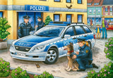 Ravensburger Pussel för barn - 07574 Polis och brandmän - Pussel för barn från 3 år, med 2X12 bitar Puzzle Naty Shop