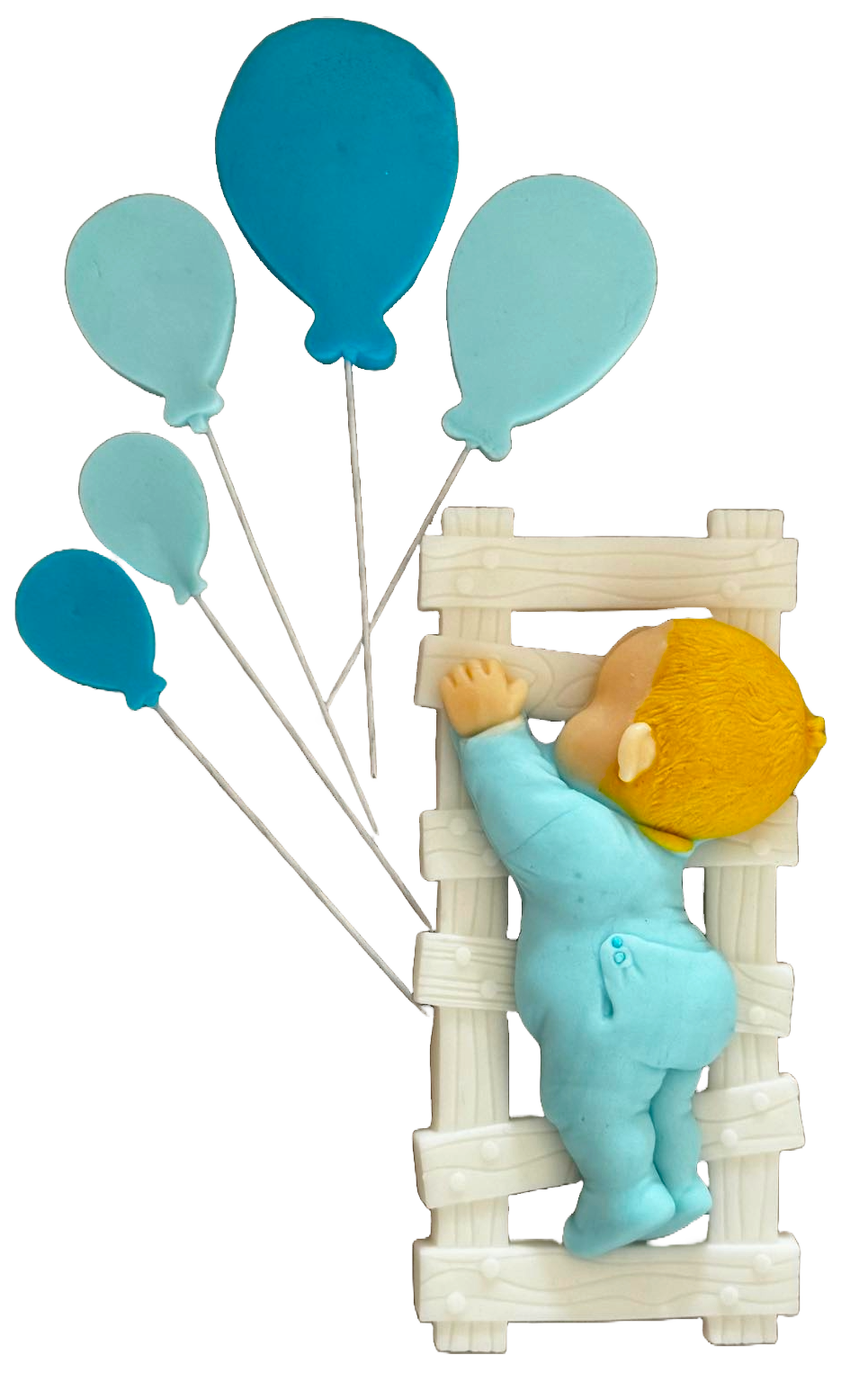 Set med 6 ätliga sockerdekorationer, Fericire Sugar Paste Decorations Naty Shop