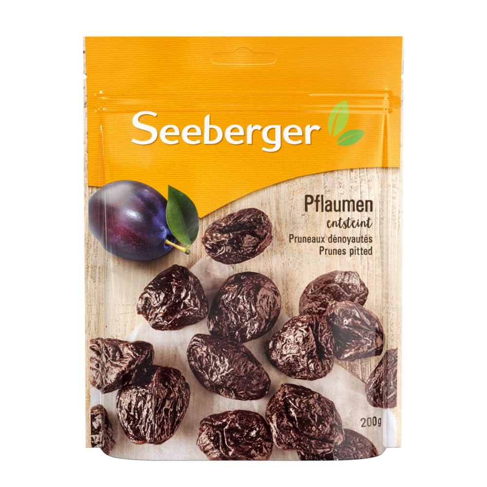 Seeberger Extra Large Tasty bästa kvalitet katrinplommon - mycket söta och aromatiska 13 x 125 gram Naty Shop torkade produkter 13 x 200 gram