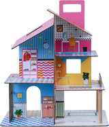 Olivia's Little World 360 dockhus i trä för barn, 3,5" dockor och 12 tillbehör, flerfärgad TD-13260C