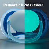 Philips AVENT Set med 4 Ultra Air lätta och andningsbara nappar: 2 nappar som lyser i mörkret och 2 dagnappar, 18 månader+ (modell SCF349/43)