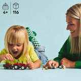 LEGO City traktor med släp - Gårdleksak med traktor och djurfigurer - Montessori-lekset för pojkar och flickor från 4 år - present med 2 minifigurer 60461 Byggset Besuche den LEGO-Store