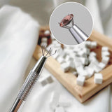 100 Stück Nail Art Schwamm Mit Piercing Zange, Nail Art Zubehör Schwamm Mit Piercing Kugel Aufdreher, Sponge Brush Applikator, Nagelkunst-Rendering-Werkzeuge,Für Gradient Nail Art Patterns Erstellen.