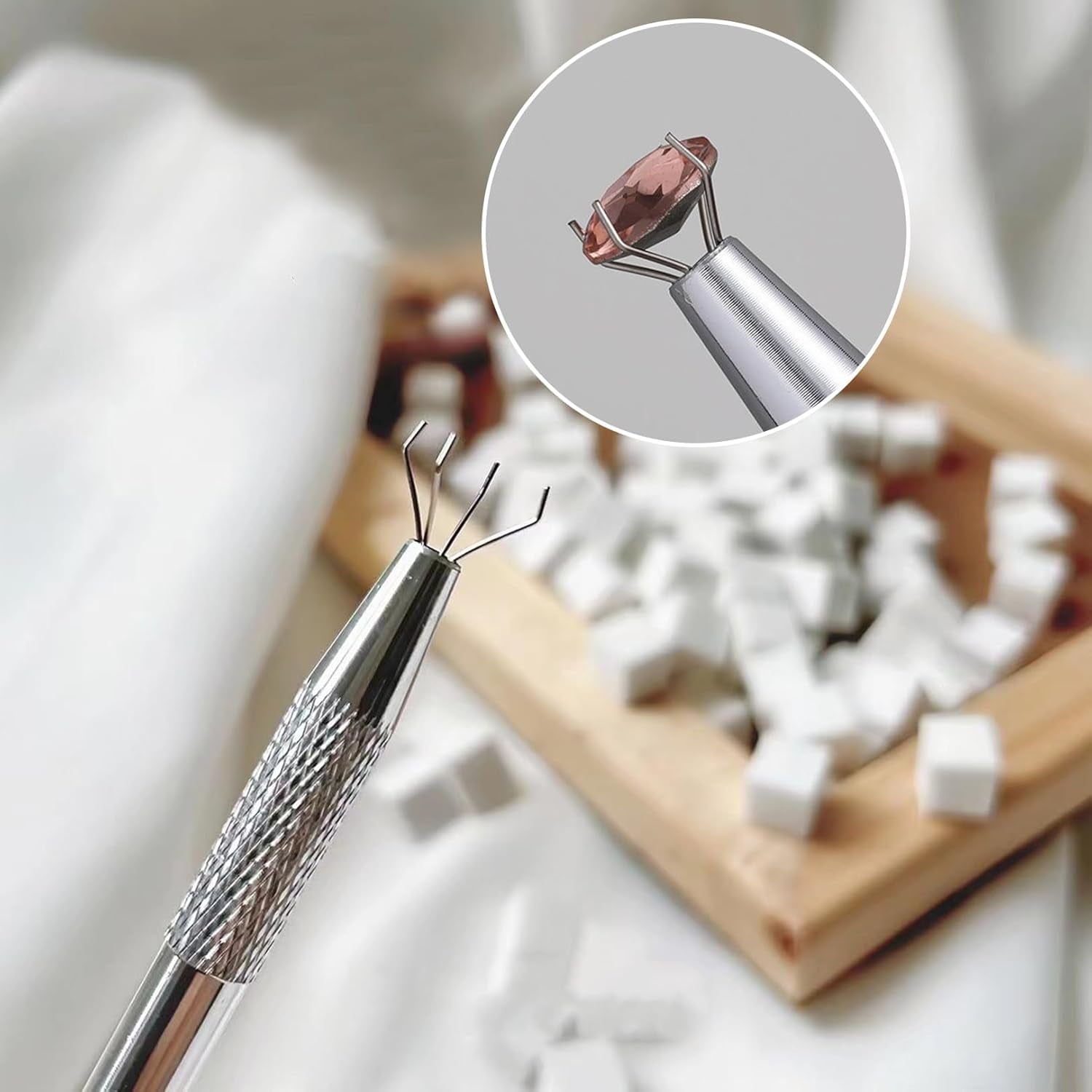 100 Stück Nail Art Schwamm Mit Piercing Zange, Nail Art Zubehör Schwamm Mit Piercing Kugel Aufdreher, Sponge Brush Applikator, Nagelkunst-Rendering-Werkzeuge,Für Gradient Nail Art Patterns Erstellen.