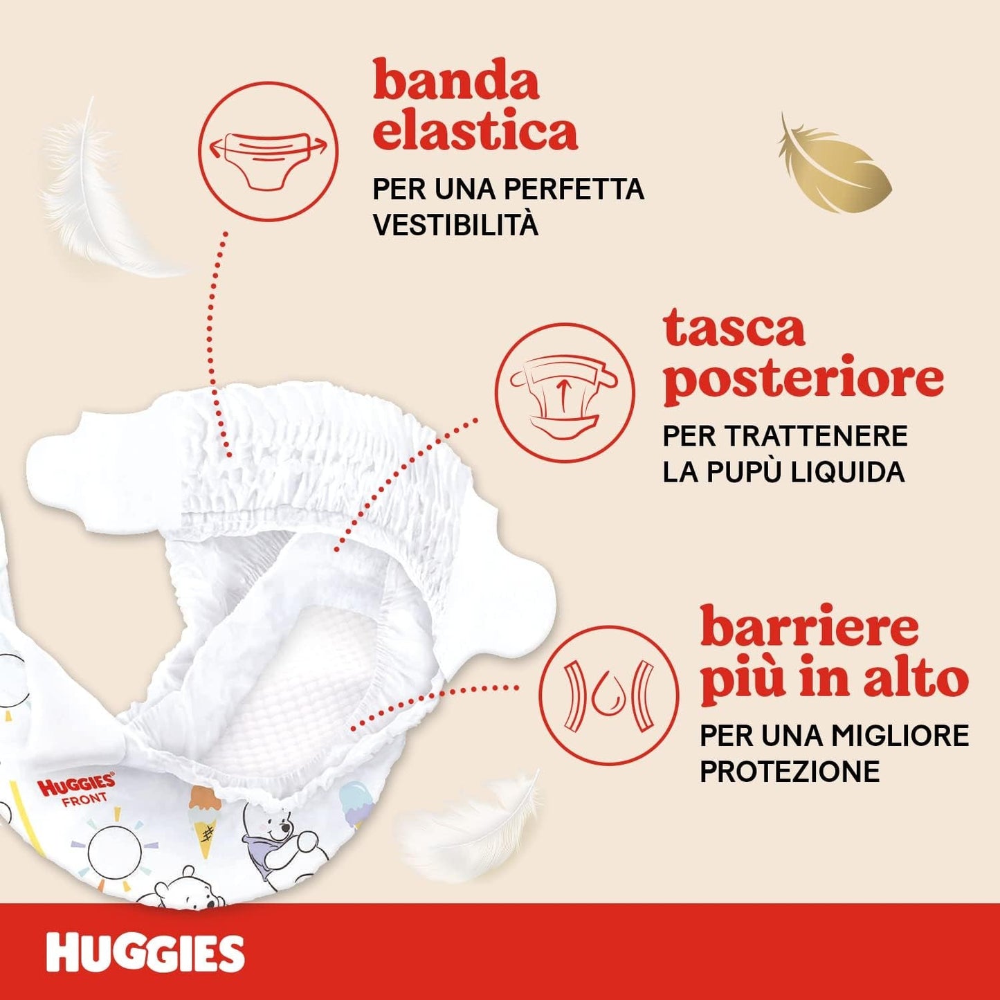 Huggies Extra Care Babyblöjor Storlek 1 (2-5 kg) Superabsorberande Disney Design Bulk Pack 160