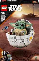 LEGO Star Wars 75403 Grogu i sin Mandalorian Repulsor-vagga - Samlarbar minifigur - Modell att bygga, leka och visa - Hemdekorationer - Present till pojkar och flickor i åldern 10+ Byggset Besuche den LEGO-Store