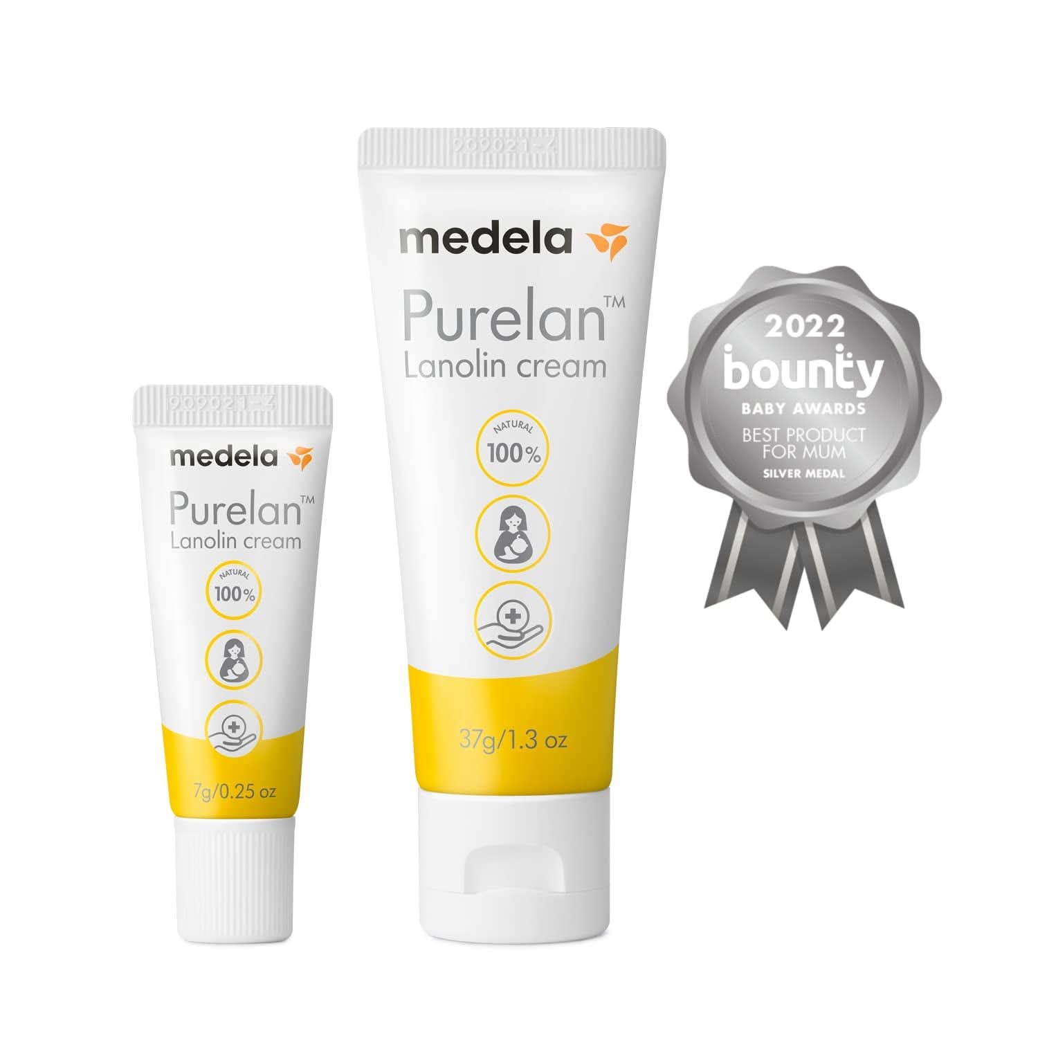 Medela Purelan 37G Lanolin Nipple Cream - kräm för ömma bröstvårtor och torr hud, 100 % naturliga, allergivänliga Tillbehör Mat och amning Bebe Naty Shop
