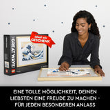 LEGO 31208 Art Hokusai - The Great Wave 3D japanska väggdekorationer Hantverksset Inramad havsduk Vuxenhobbyer DYI Hemkontorsdekorationer Byggsatser Besuche den LEGO-Store