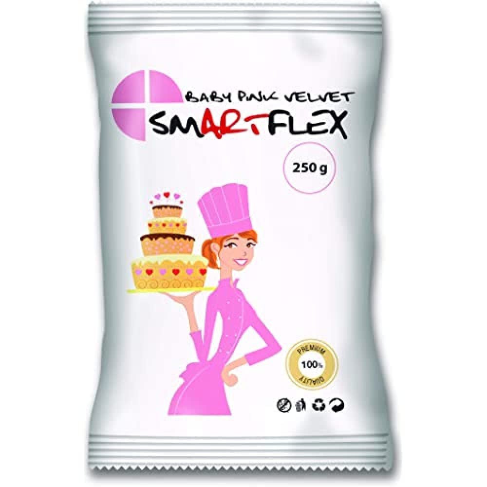 Fondant Baby Pink Velvet, 250 g Naty Shop Standardtitel sockerpasta