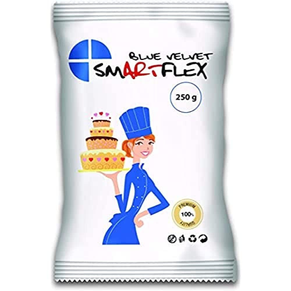 Fondant Blue Velvet, 250 g Sugarpaste Naty Shop Standardtitel