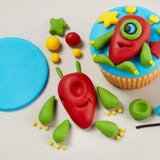 Svart fondant 1 kg - klar att rulla, perfekt för att täcka och dekorera tårtor, cupcakes och kex - svart - 1 kg Sugarpasta Naty Shop